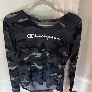 Champion Brand Camo Long Sleeved Tee